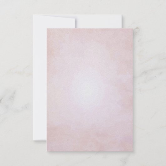 Roze lederen hartelijn Dank je Bedankkaart (Achterkant)