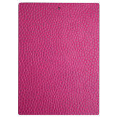 Roze lederen klembord (Achterkant)