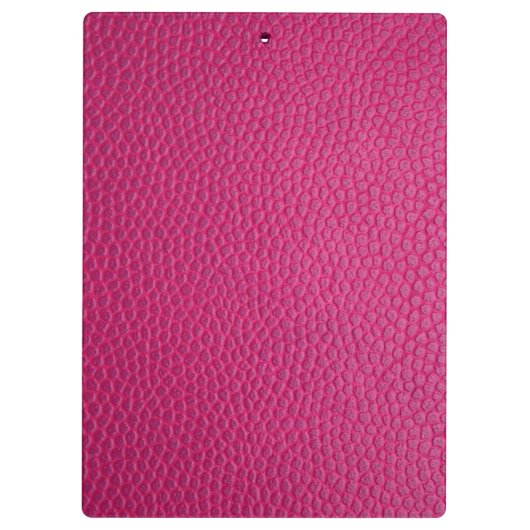 Roze lederen klembord (Achterkant)