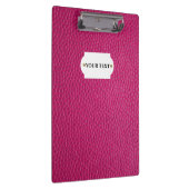 Roze lederen klembord (Rechts)