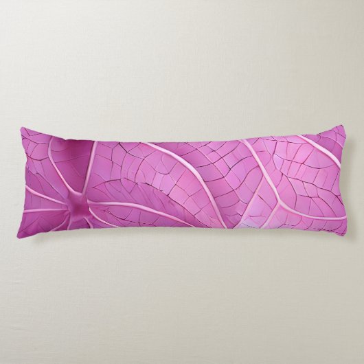  roze lederen patroon lichaamskussen (Voorkant)
