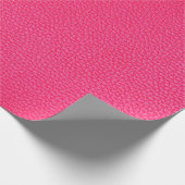 Roze lederen textuur cadeaupapier (Hoek)