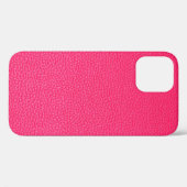 Roze lederen textuur Case-Mate iPhone case (Achterkant (horizontaal))