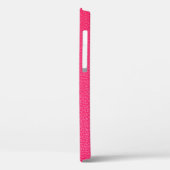 Roze lederen textuur Case-Mate iPhone case (Achterkant / Links)