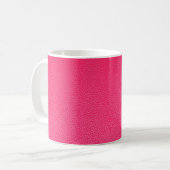 Roze lederen textuur koffiemok (Voorkant links)