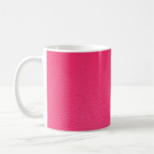 Roze lederen textuur koffiemok