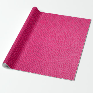 Roze ledertextuur cadeaupapier