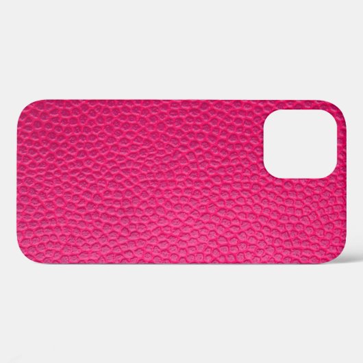 Roze ledertextuur Case-Mate iPhone case (Achterkant (horizontaal))