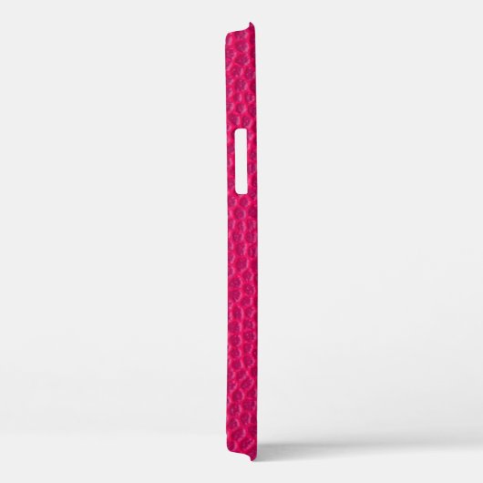 Roze ledertextuur Case-Mate iPhone case (Achterkant / Rechts)