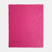 Roze ledertextuur fleece deken (Voorkant)