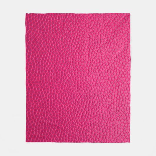 Roze ledertextuur fleece deken (Voorkant)