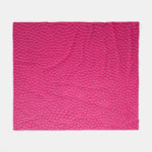 Roze ledertextuur fleece deken (Voorkant (Horizontaal))
