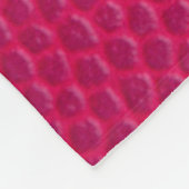 Roze ledertextuur fleece deken (Hoek)