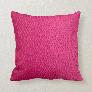 Roze ledertextuur kussen