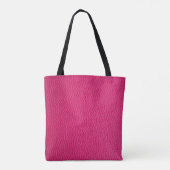 Roze ledertextuur tote bag (Achterkant)