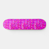 Roze leef het ontwerp van de droomtekst persoonlijk skateboard (Horizontaal)
