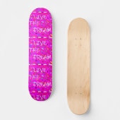Roze leef het ontwerp van de droomtekst persoonlijk skateboard (Voorkant)