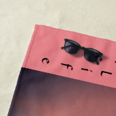 Roze Leef je leven met Zest Strandlaken (In situ)