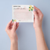 Roze leemons-advies voor Kaart van een paar voor e (Hand)