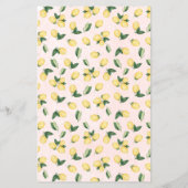 Roze leemons in plaats van een Kaart voor het scho (Achterkant)