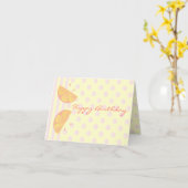 Roze leemons kaart (Gele Bloem)