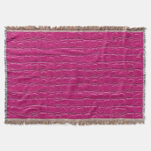Roze leer effect gezellig cadeau voor thuis deken (Voorkant)