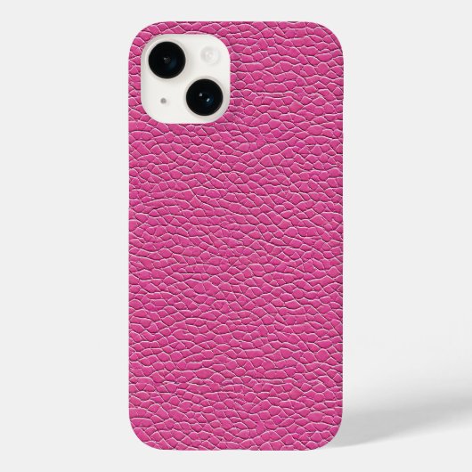 Roze leer effect patroon Case-Mate iPhone case (Achterkant)