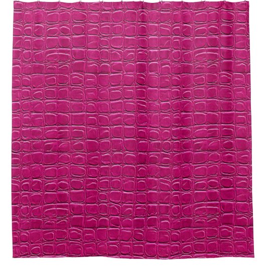 Roze leer effect patroon douchegordijn (Voorkant)