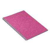 Roze leer effect patroon notitieboek (Rechterzijde)