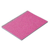 Roze leer effect patroon notitieboek (Linkerzijde)