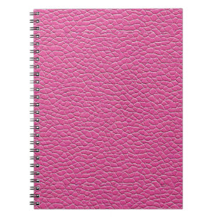 Roze leer effect patroon notitieboek