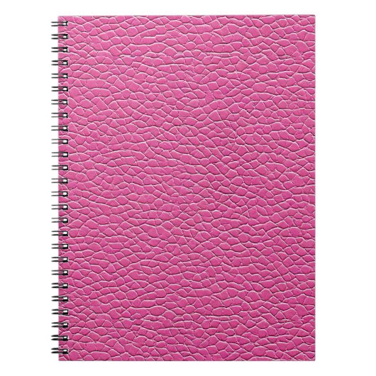 Roze leer effect patroon notitieboek (Voorkant)