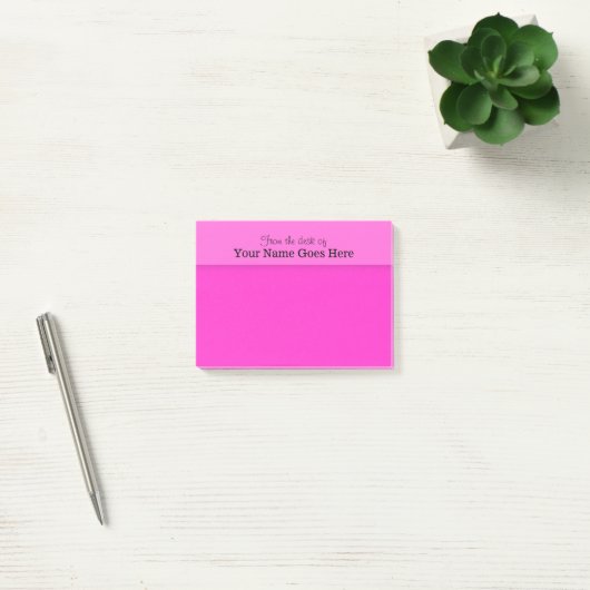 Roze leerkrachten naam schrijfmachine post-it® notes (Kantoor)
