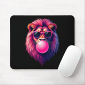 Roze Leeuw Blowing Bubble Gum Muismat (Met muis)