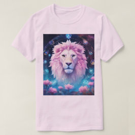 Roze Leeuw Vreedzame Leeuw T-shirt