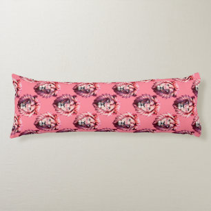 Roze Leeuwenkop Dierpatroonontwerp Roze Lichaamskussen