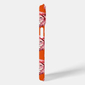 Roze Leeuwenkop Dierprint Ontwerp Oranje Case-Mate iPhone Case (Achterkant / Rechts)