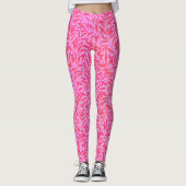 Roze lef leggings (Voorkant)