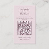 Roze | Leg de Love QR-code vast Informatiekaartje (Voorkant)