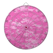 Roze LEGER ACU Camo Camouflage Dart Board Dartbord (Voorkant)