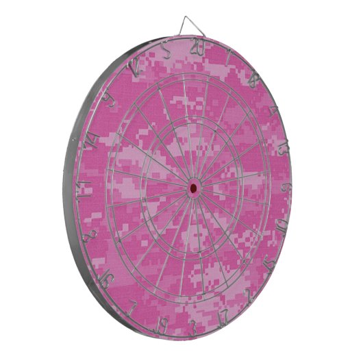 Roze LEGER ACU Camo Camouflage Dart Board Dartbord (Voorkant Links)