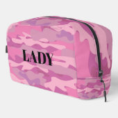Roze leger camo militaire camouflage toilettas toilettasje (Rechterhoek)
