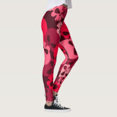 Roze Leger Camouflage Patroon Allover Leggins Leggings (Rechts)