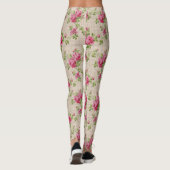 Roze Leggings met handschilderingen (Achterkant)