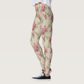 Roze Leggings met handschilderingen (Links)
