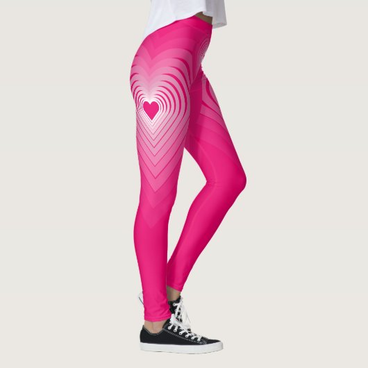 Roze Leggings met harten (Rechts)