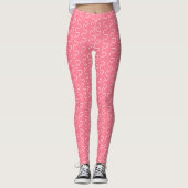 Roze Leggings met Harten Kies Je Kleur (Voorkant)