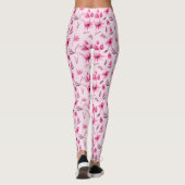 Roze Leggings met hoge golflengte voor vrouwelijke (Achterkant)