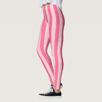 Roze Leggings met strippen