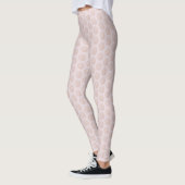 Roze Leggings met tropisch lef (Links)